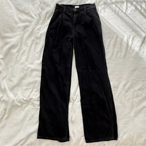 Aritzia Free Jeans Wide Leg Jeans with Pleat